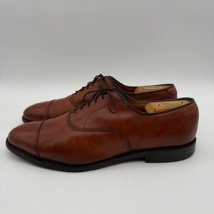 Allen Edmonds "PARK AVENUE" Men's Cap-Toe Oxfords 10.5 C Walnut Brown Shoes 5645